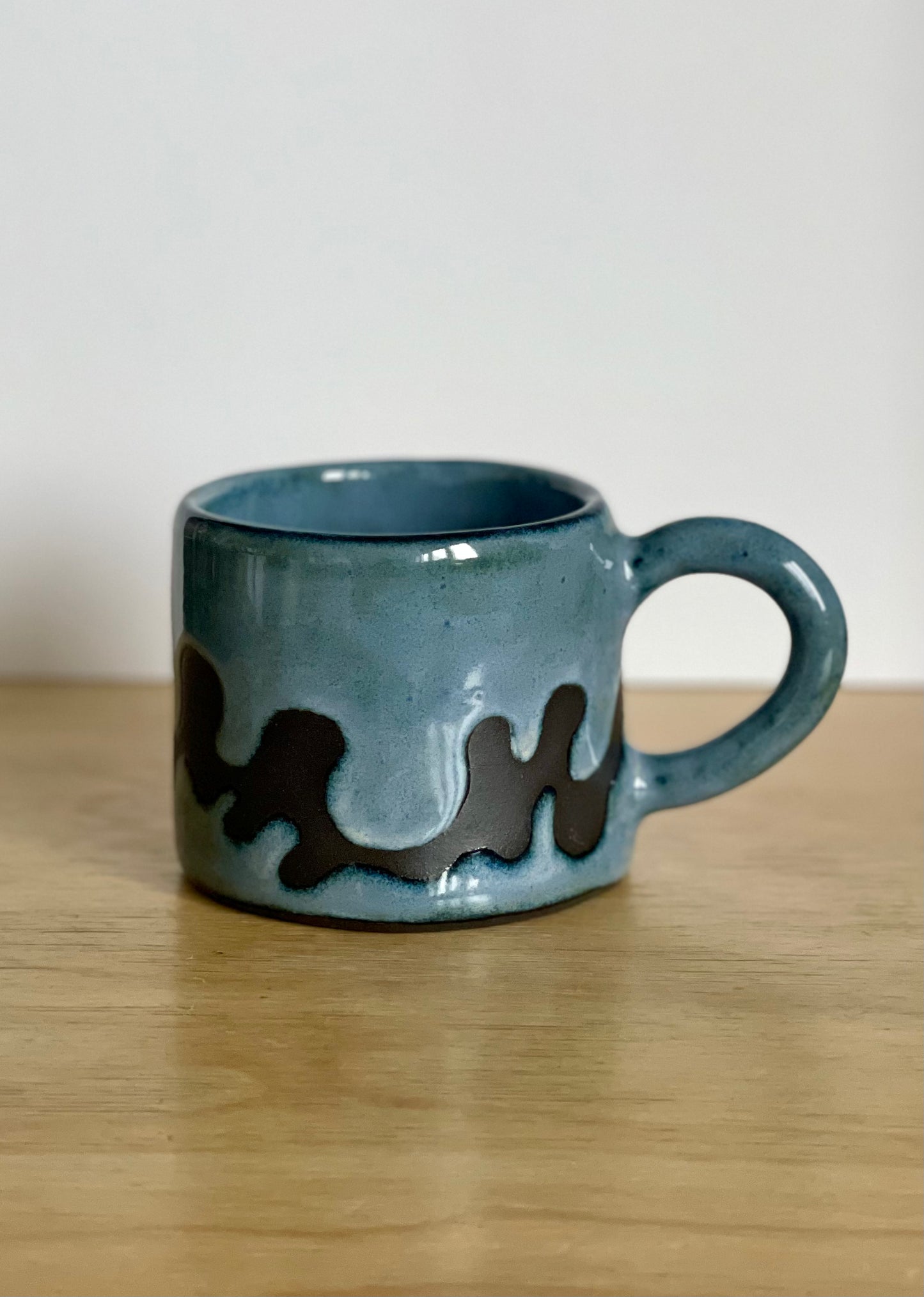 Mug - Blue & Black Camo