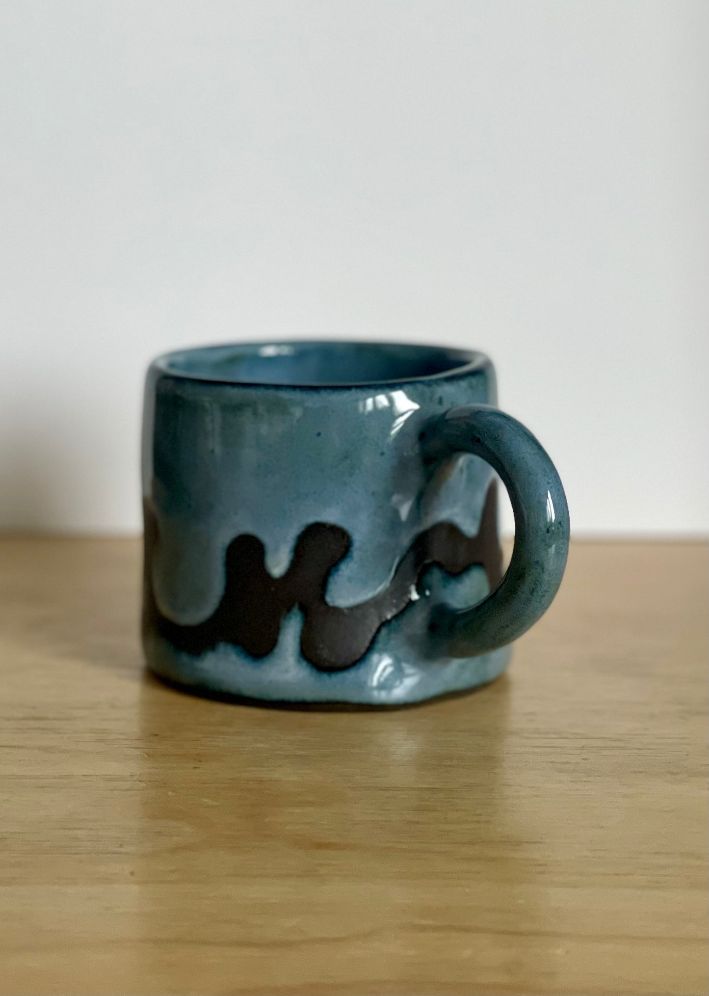 Mug - Blue & Black Camo