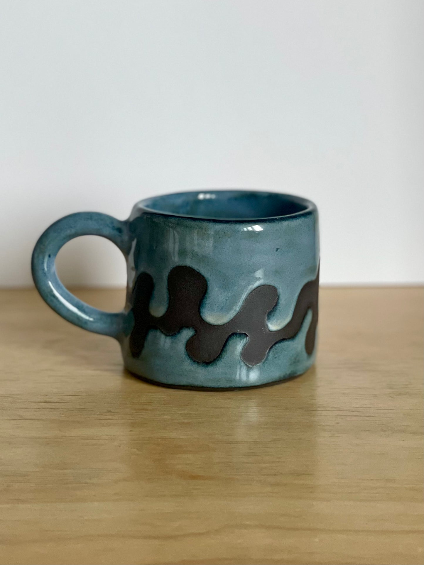 Mug - Blue & Black Camo