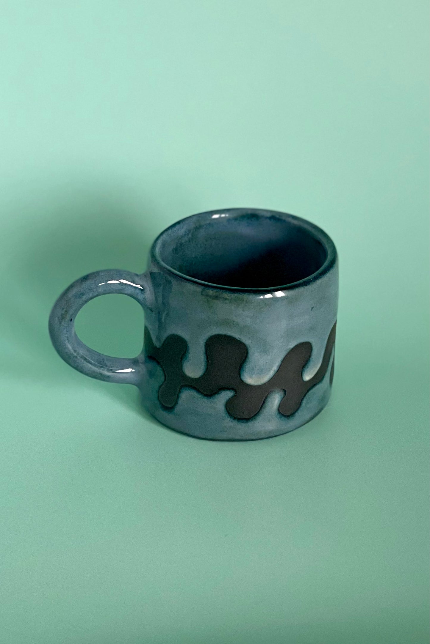Mug - Blue & Black Camo