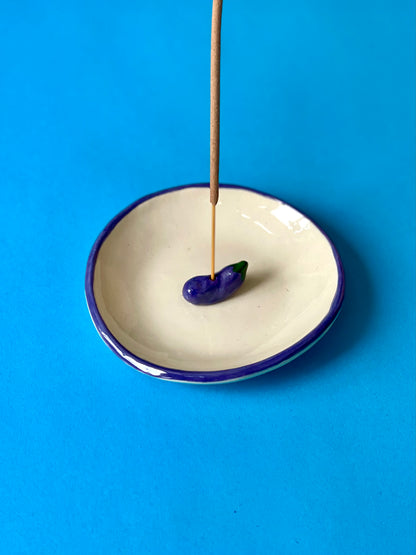 Incense Holder - Aubergine