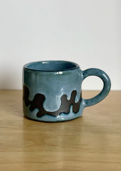 Mug - Blue & Black Camo