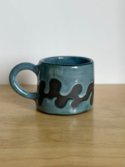 Mug - Blue & Black Camo
