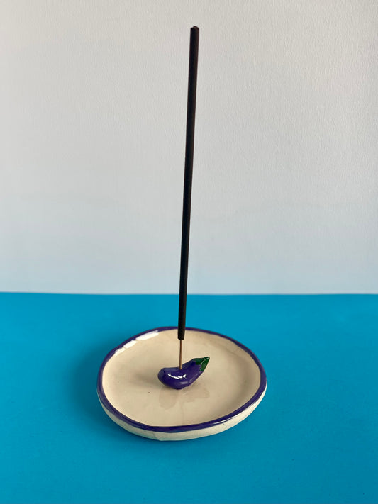 Incense Holder - Aubergine
